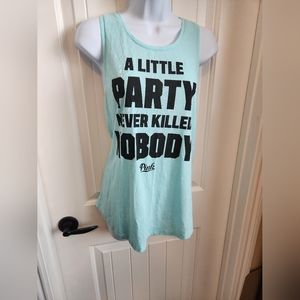 Victorias Secret Powder Blue Pullover Tank Size Small | NWOT